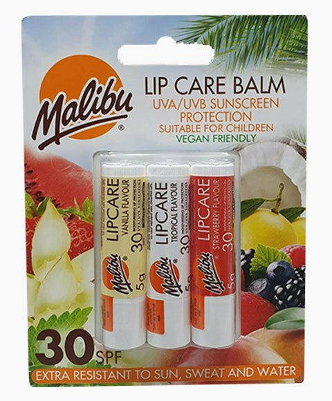 LIP CARE BALM TRIO STRAWBERRY VANILLA AND TROPICAL SPF30 Lips Asetena Pa 