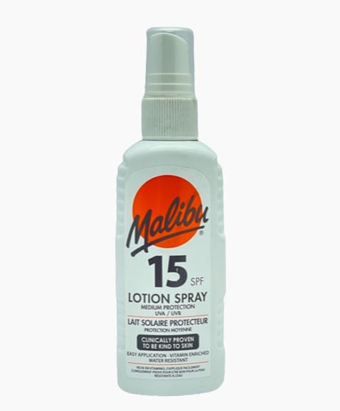MALIBU MEDIUM PROTECTION LOTION SPRAY SPF15 200 ml Skin Treatments Asetena Pa 