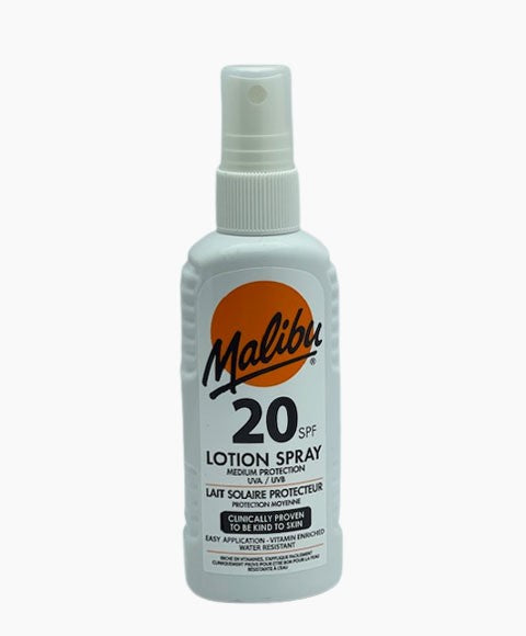 MALIBU MEDIUM PROTECTION LOTION SPRAY SPF20 100 ml Skin Treatments Asetena Pa 