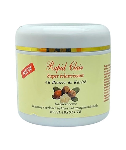 RAPID CLAIR BODY CREAM WITH SHEA BUTTER 500 ml Skin Moisturizing Asetena Pa 