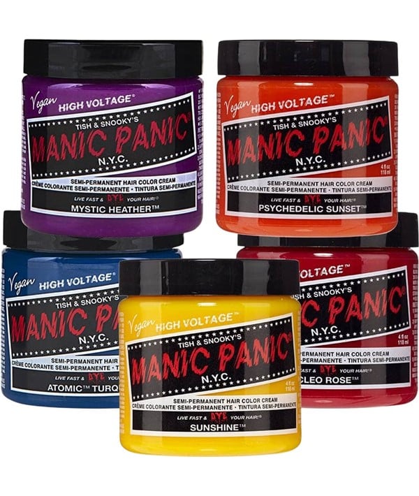 MANIC PANIC SEMI PERMANENT HAIR COLOR CREAM 118 ml Color Blue Moon Hair Color Asetena Pa 