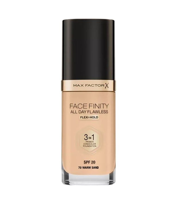 FACEFINITY ALL DAY FLAWLESS 3 IN 1 PRIMER CONCEALER FOUNDATION 30 ML Color 83 Warm Toffee Foundation Asetena Pa 