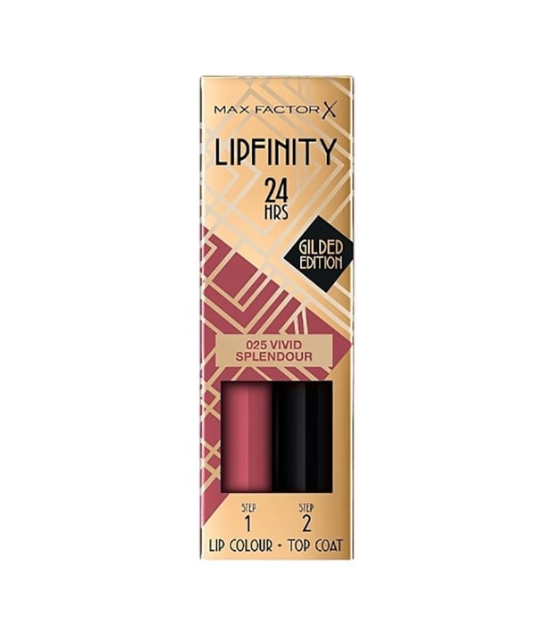 MAX FACTOR 24H LIPFINITY LIP COLOUR GILDED EDITION  Color 147 Gilded Passion Lips Asetena Pa 