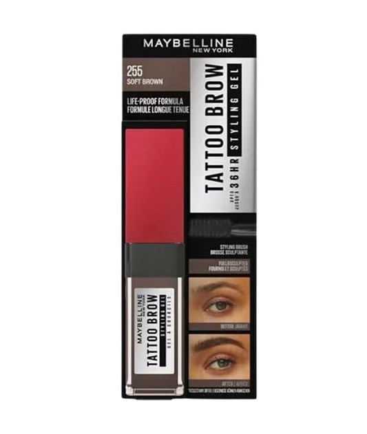 TATTOO BROW 36H STYLING BROW GEL 6.0 ml Color 257 Medium Brown Eye Makeup Asetena Pa 