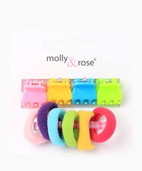 MINI CLAMPS JERSEY ELASTICS 8349  Color Assorted Kids Hair Accessories Asetena Pa 