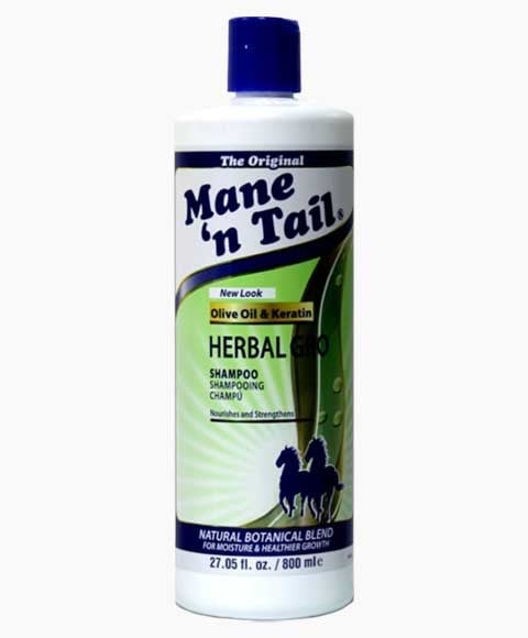 MANE N TAIL OLIVE OIL AND KERATIN HERBAL GRO SHAMPOO Economy Size (800 ml) Shampoo Asetena Pa 
