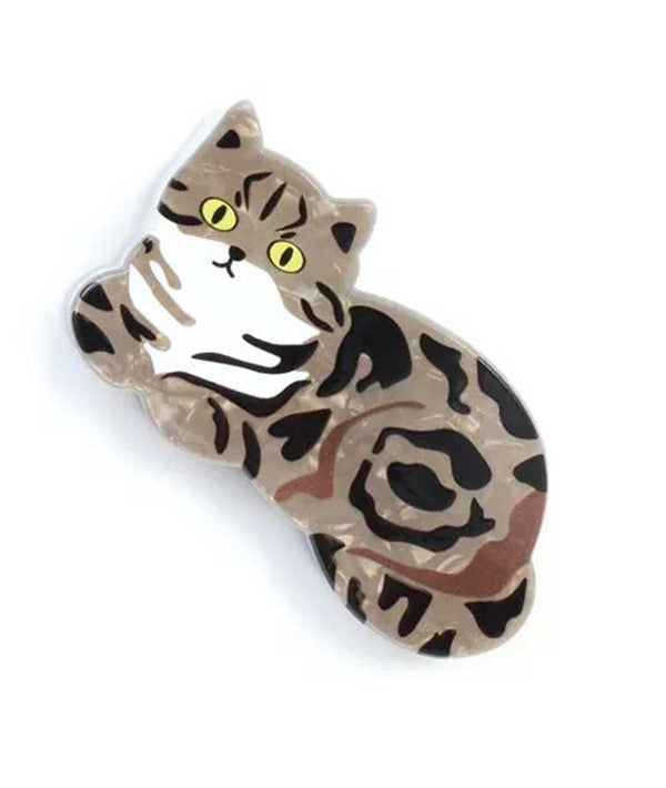 PEARLESCENT CAT SHAPED HAIR CLAMP 9503 Hair Accessories Asetena Pa 
