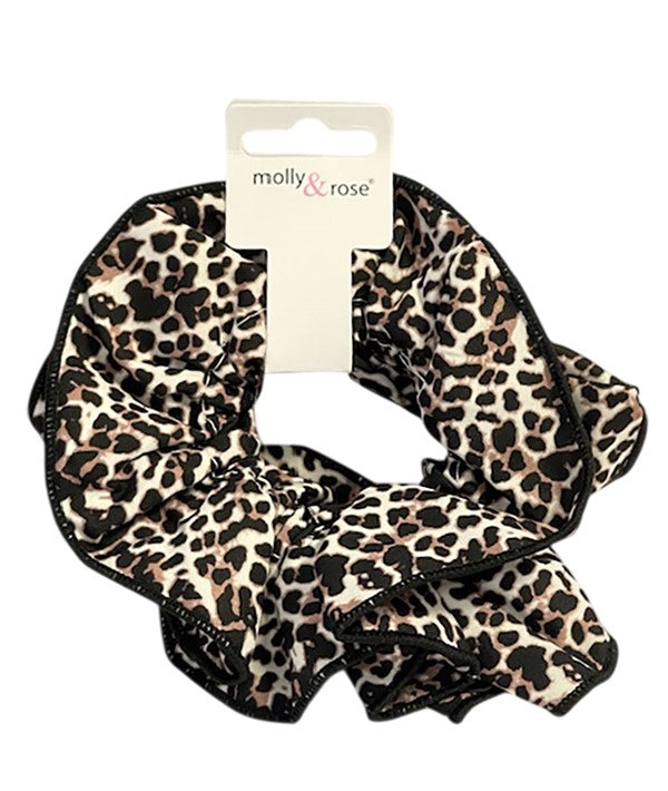 EXTRA LARGE DOUBLE LAYERED ANIMAL PRINT SCRUNCHIE 9714  Color Assorted Kids Hair Accessories Asetena Pa 