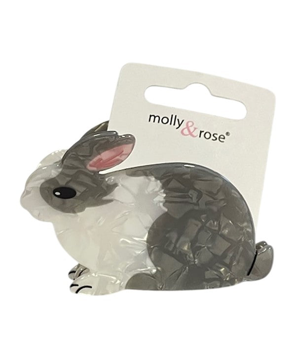 PEARLESCENT RABBIT SHAPED HAIR CLAMP 9502 Hair Accessories Asetena Pa 