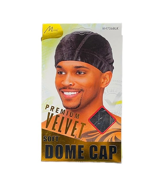 MURRY COLLECTION PREMIUM VELVET SOFT DOME CAP M4706BLK Durags and Caps Asetena Pa 