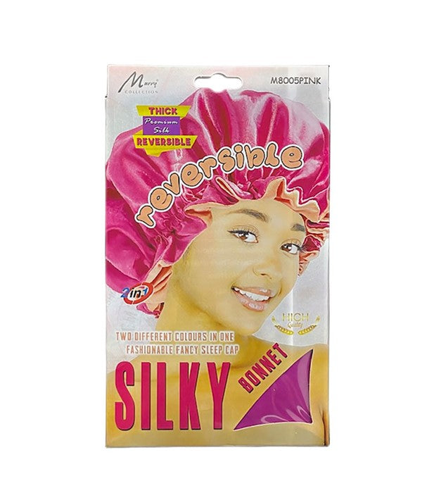 MURRY COLLECTION REVERSIBLE SILKY BONNET M8005PINK Durags and Caps Asetena Pa 