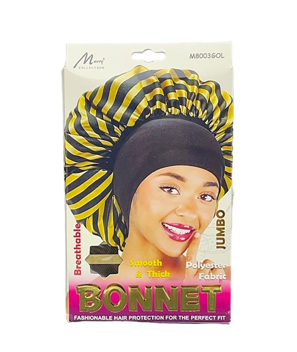 MURRY COLLECTION SMOOTH AND THICK BONNET M8003GOL Jumbo Durags and Caps Asetena Pa 