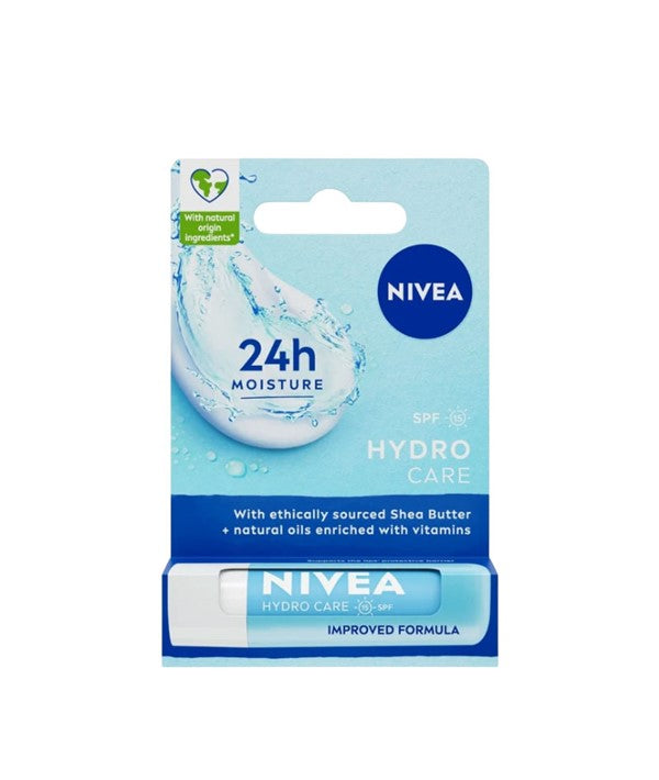 NIVEA HYDRO CARE LIP BALM WITH SPF15 4.8 g Lips Asetena Pa 