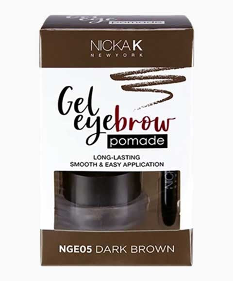 NICKA K GEL EYEBROW POMADE 2.8g Color NGE 04 Black Eye Makeup Asetena Pa 