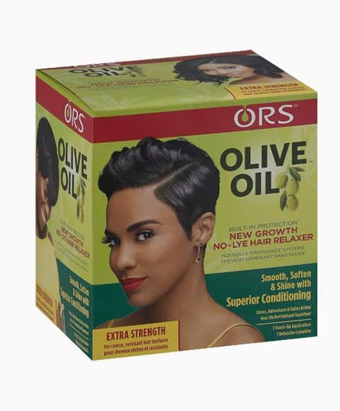 ORS OLIVE OIL NEW GROWTH NO LYE RELAXER EXTRA STRENGTH 1 Touch Up Application Relaxer n Texturizer Asetena Pa 