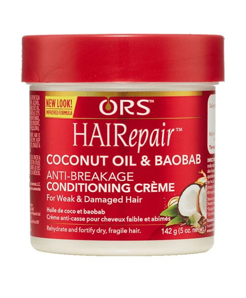 ORS HAIREPAIR COCONUT OIL AND BAOBAB ANTI BREAKAGE CREME 142 g (Pack of 2) Treatments Asetena Pa 