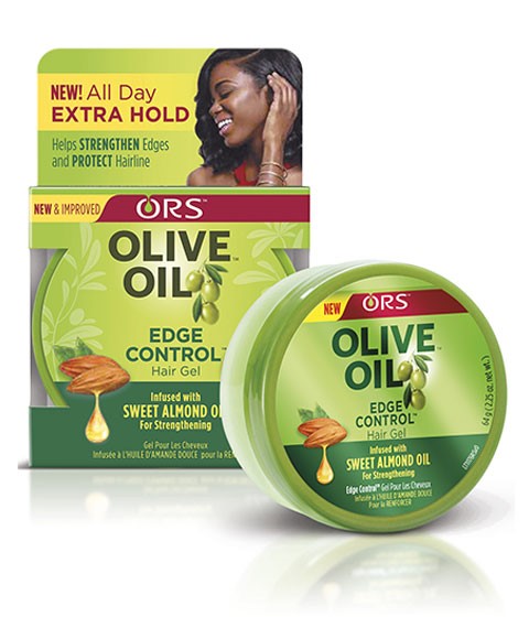 ORS OLIVE OIL WITH SWEET ALMOND OIL EXTRA HOLD EDGE CONTROL GEL 64 g Hair Styling Asetena Pa 