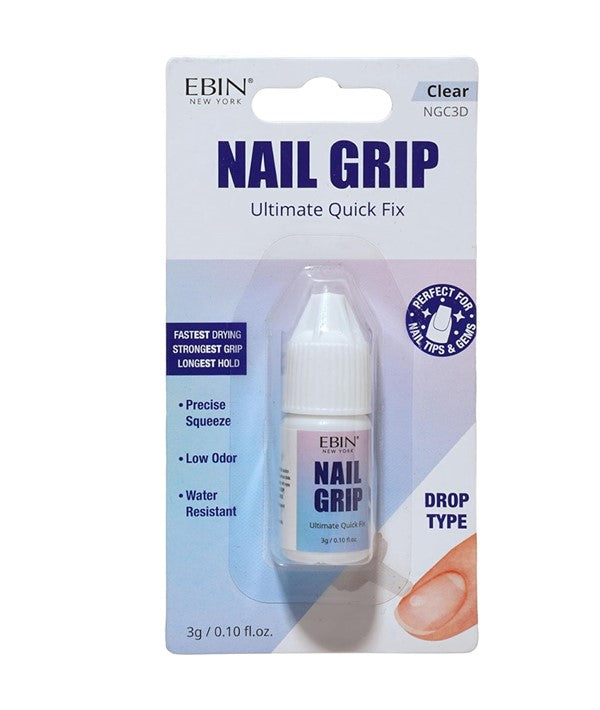 NAIL GRIP ULTIMATE QUICK FIX DROP TYPE NGC3D CLEAR 3g Nails Asetena Pa 