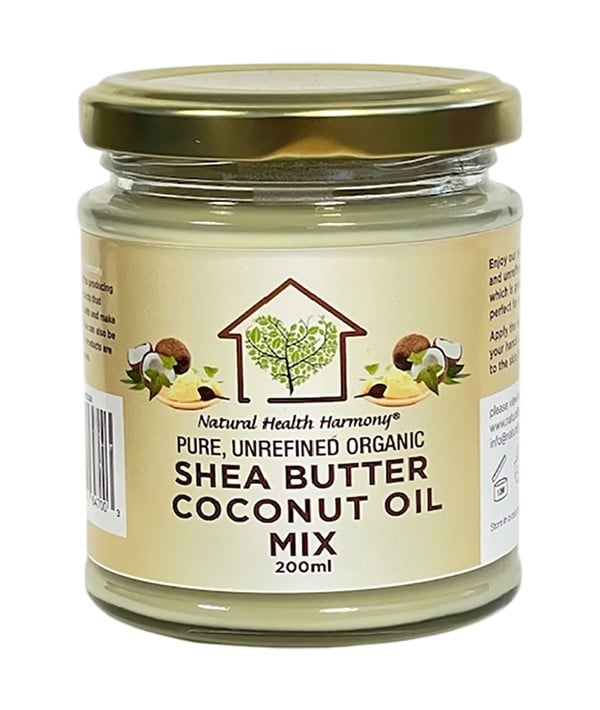 PURE UNREFINED ORGANIC SHEA BUTTER COCONUT OIL MIX 500 ml Sprays, Serums and Oils Asetena Pa 