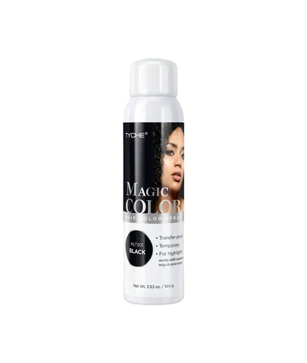 TYCHE MAGIC COLOR HAIR COLOR SPRAY BLACK 100 g Hair Color Asetena Pa 