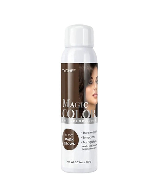 TYCHE MAGIC COLOR HAIR COLOR SPRAY DARK BROWN 100 g Hair Color Asetena Pa 