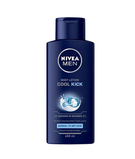 NIVEA MEN COOL KICK BODY LOTION 400 ml Skin Moisturizing Asetena Pa 