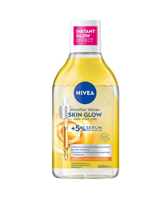 MICELLAR WATER SKIN GLOW FACE EYE LIPS 400ml  No Coulor Skin Wash Asetena Pa 