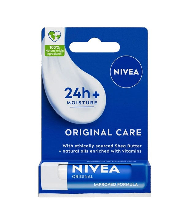 NIVEA ORIGINAL 24H PLUS MOISTURE CARE LIP BALM 4.8g Lips Asetena Pa 