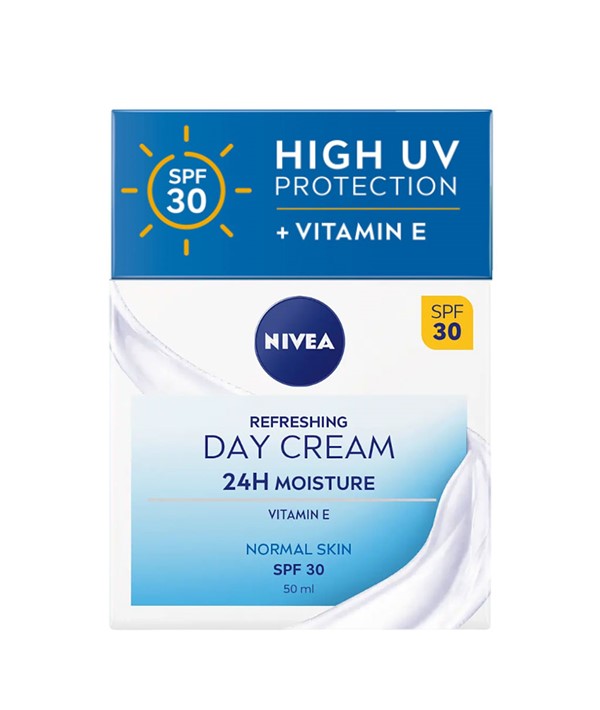 NIVEA REFRESHING DAY CREAM 24H MOISTURE SPF30 50ml Skin Moisturizing Asetena Pa 