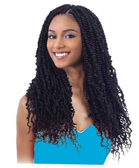 2 X SPRING TWIST BRAID 24 Color 1B Hair for Braid Extensions Asetena Pa 
