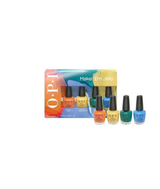 MAKE EM JELLY NAIL LACQUER SET 3.75 ml x 6 Nails Asetena Pa 