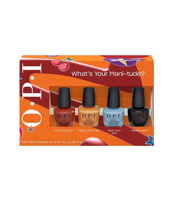 WHATS YOUR MANI TUDE MINI NAIL LACQUERS SET 3.75 ml x 4 Nails Asetena Pa 