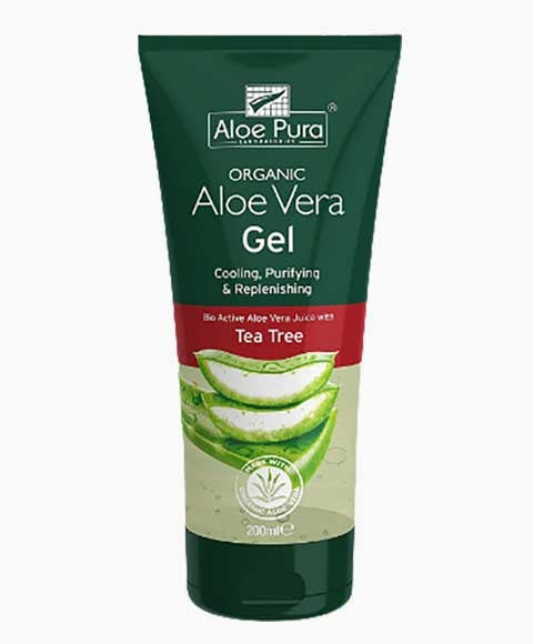 ALOE PURA ALOE VERA GEL WITH TEA TREE 200 ml Skin Moisturizing Asetena Pa 