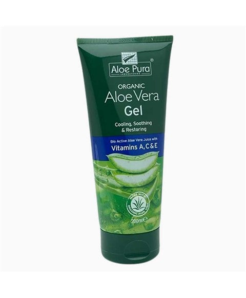 ALOE PURA ORGANIC ALOE VERA GEL WITH VITAMINS A C AND E 200 ml Skin Moisturizing Asetena Pa 