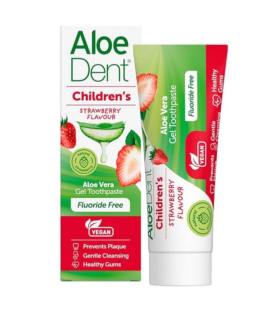 ALOEDENT ALOE VERA FLOURIDE FREE TOOTHPASTE FOR CHILDREN STRAWBERRY 50 ml Dental Care Asetena Pa 