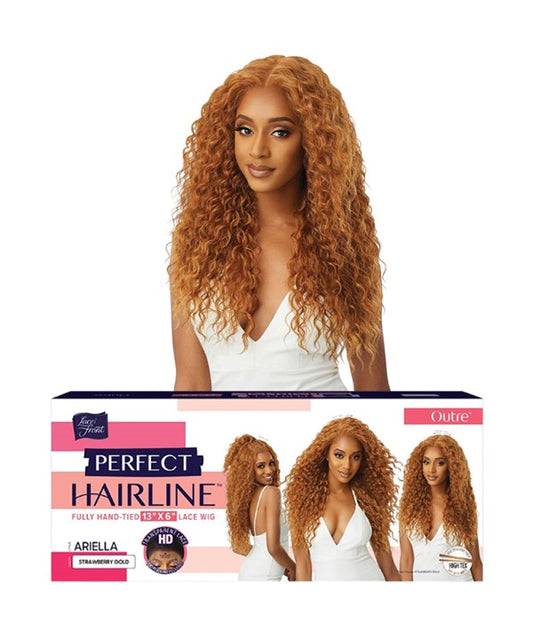 PERFECT HAIRLINE ARIELLA SYNTHETIC LACE FRONT WIG 28" Color 1 Synthetic Hair Wigs Asetena Pa 