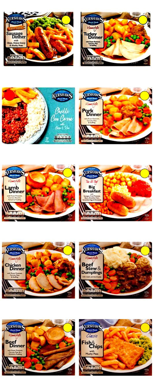 Kershaws Healthy 10 Pack Ready Meal Combo Bundles, High Protein Plant-Based Meals Tiktok Ready Meals Asetena Pa 