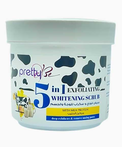 5IN1 EXFOLIATING WHITENING SCRUB WITH MILK PROTEIN 600 ml Skin Wash Asetena Pa 
