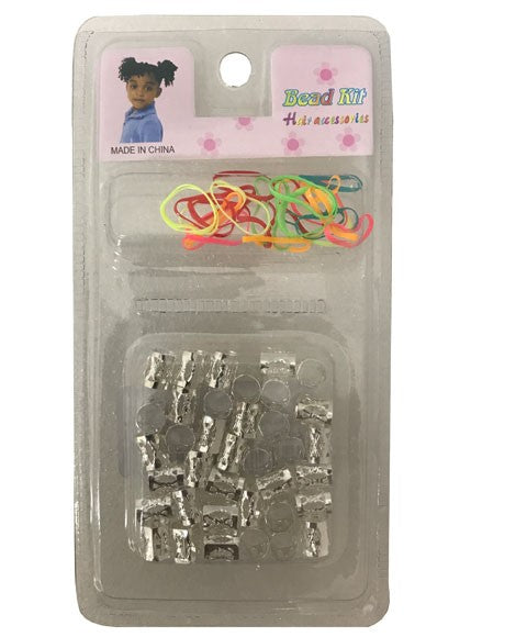 BEAD KIT HAIR ACCESSORIES RS365SIL  Color Silver Kids Hair Accessories Asetena Pa 