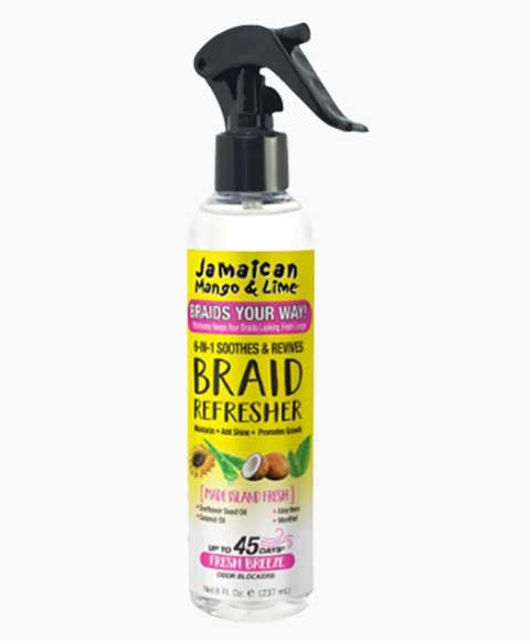 JAMAICAN MANGO AND LIME 6 IN 1 BRAID REFRESHER SPRAY 237 ml Sprays, Serums and Oils Asetena Pa 