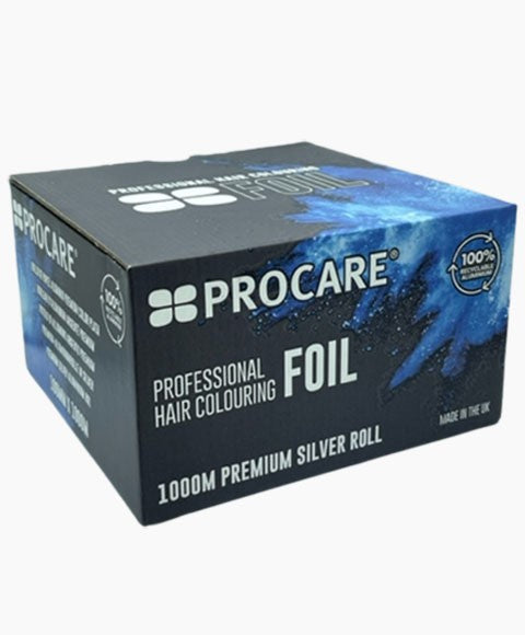 PROCARE PROFESSIONAL HAIR COLOURING PREMIUM SILVER FOIL ROLL 100mm x 1000m Hair Color Asetena Pa 