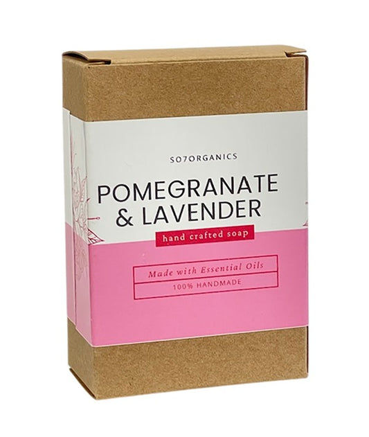 POMEGRANATE AND LAVENDER HAND CRAFTED SOAP Body Care Asetena Pa 