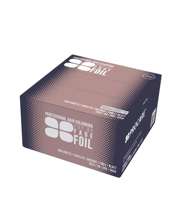 PROFESSIONAL HAIR COLOURING EMBOSSED POP UP FADE FOIL GOLD 500 Sheets Hair Color Asetena Pa 