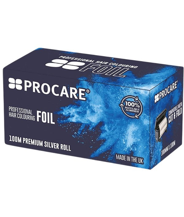 PROCARE PROFESSIONAL PREMIUM FOIL ROLL SILVER 100mm x 100m Hair Color Asetena Pa 