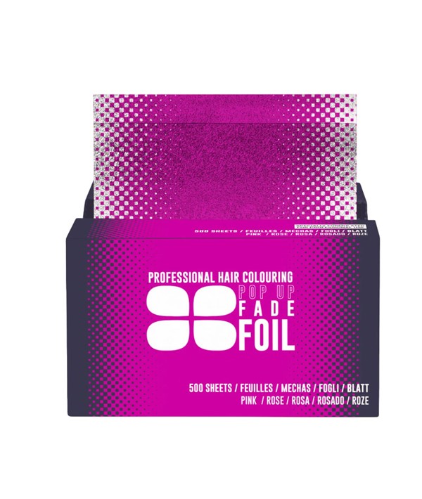 PROFESSIONAL HAIR COLOURING EMBOSSED POP UP FADE FOIL PINK 500 Sheets Hair Color Asetena Pa 