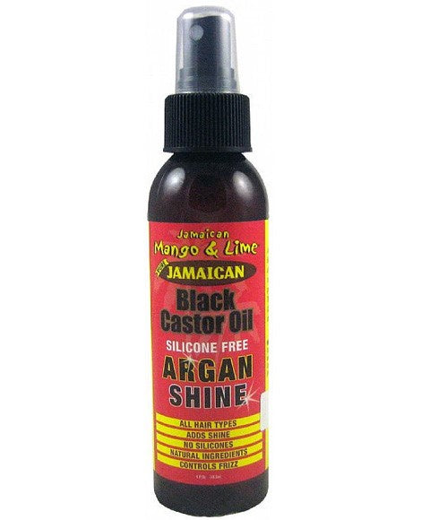 JAMAICAN MANGO AND LIME BLACK CASTOR OIL SILICONE FREE ARGAN SHINE 118.5 ml Sprays, Serums and Oils Asetena Pa 