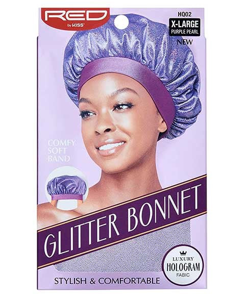 GLITTER BONNET HQ02 PURPLE PEARL X Large Durags and Caps Asetena Pa 