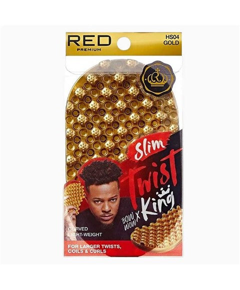 RED PREMIUM SLIM TWIST KING HS04 GOLD Hair Brushes and Combs Asetena Pa 