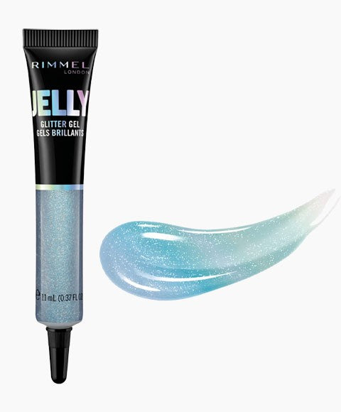 RIMMEL JELLY GLITTER GEL 200 BLUE LAGOON 11 ml Eye Makeup Asetena Pa 