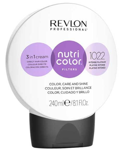 NUTRI COLOR 3 IN 1 CREAM 1022 INTENSE PLATINUM 240 ml Hair Color Asetena Pa 